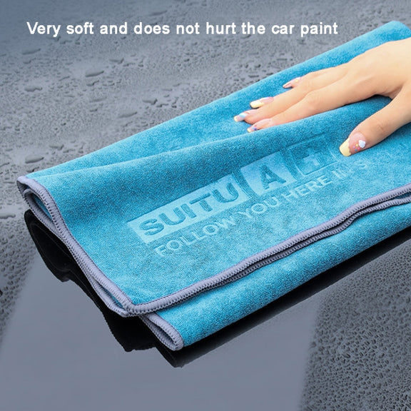 60 x 180cm  SUITU Microfiber Cleaning Cloth Car Cleaning Towel Thicken Highly Absorbent Cleaning Rag