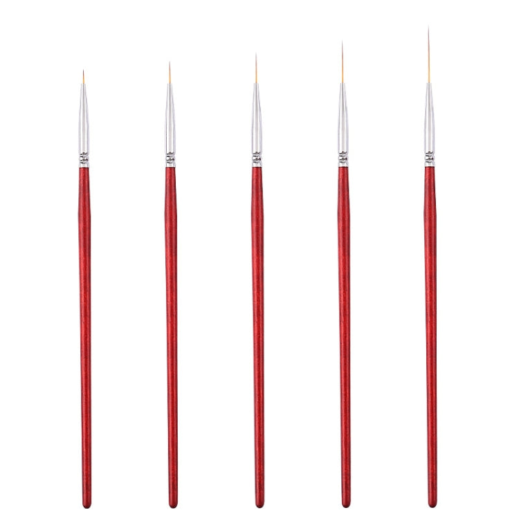 No.3 1.2cm Nail Fine Line Pulling Pen Color Painting Flower Pen Fine Outline Nail Art Pen