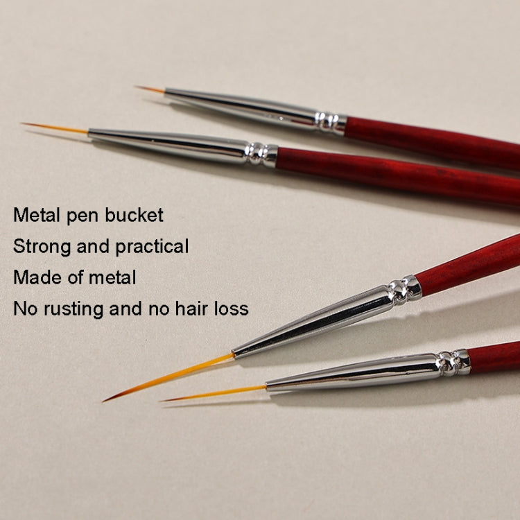 No.4 1.8cm Nail Fine Line Pulling Pen Color Painting Flower Pen Fine Outline Nail Art Pen