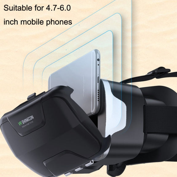 3D Virtual Reality Gaming Glasses Immersive VR Smart Glasses(Black)