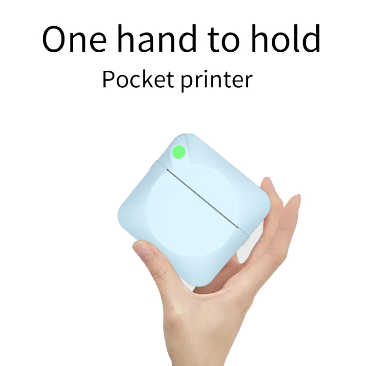 C17 Bluetooth Pocket Mini Label Printer Inkless Thermal Printer Wireless Photo Printer(Blue)