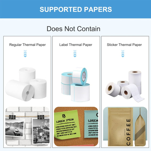 C17 Bluetooth Pocket Mini Label Printer Inkless Thermal Printer Wireless Photo Printer(White)