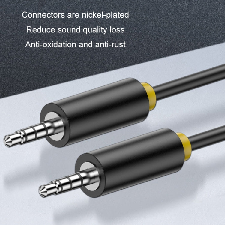 1m JINGHUA 3.5mm Cable Audio Conversion Microphone Two-way Transcriber