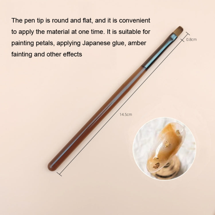 Brown Nail Art Pen Set Colorful Drawing Tools, Style: Round Head Pen