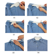 10pcs /Pack Disposable Self-Adhesive Sweat Pads T-Shirt Neck Collar Hat Absorbent Sticker 25cm