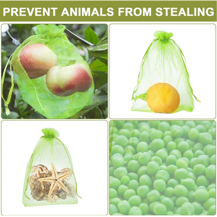 100pcs /Pack  Fruit Protection Bag Anti-Insect And Anti-Bird Net Bag 15 x 20cm(White)