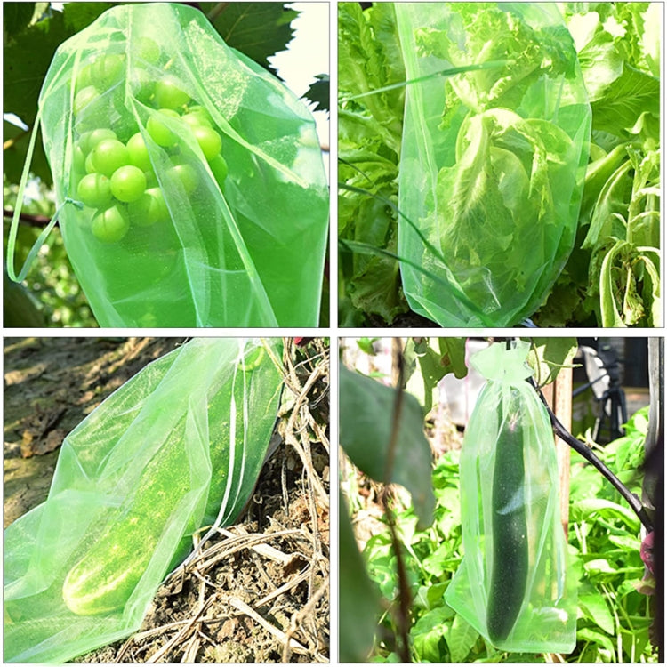 100pcs /Pack  Fruit Protection Bag Anti-Insect And Anti-Bird Net Bag 13 x 18cm(Gold)
