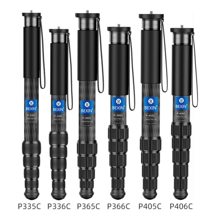 BEXIN P405CF-S Carbon Fiber Monopod Travel Shooting Mobile Phone Live Selfie Bracket Retractable Portable Monopod