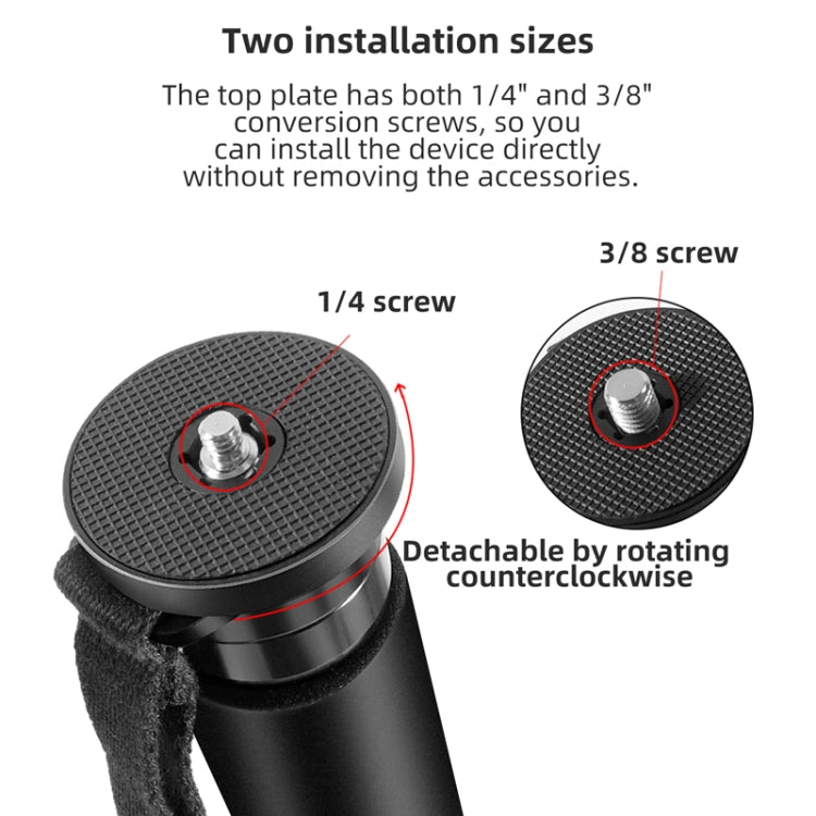 BEXIN P405CF-S Carbon Fiber Monopod Travel Shooting Mobile Phone Live Selfie Bracket Retractable Portable Monopod