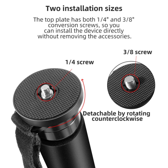 BEXIN P365CF-S Carbon Fiber Monopod Travel Shooting Mobile Phone Live Selfie Bracket Retractable Portable Monopod