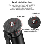 BEXIN P366CF-S Carbon Fiber Monopod Travel Shooting Mobile Phone Live Selfie Bracket Retractable Portable Monopod
