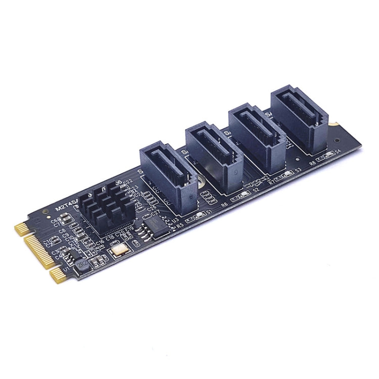 JMB582 M2 KEY-M NVME PCI-E To SATA3.0 Hard Disk Transfer Card(M2T4SAT-A01)