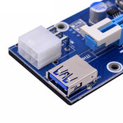 PCE164P-N03 VER006C Mini PCI-E 1X To 16X Riser For Laptop External Image Card, Spec: Blackboard 4pin
