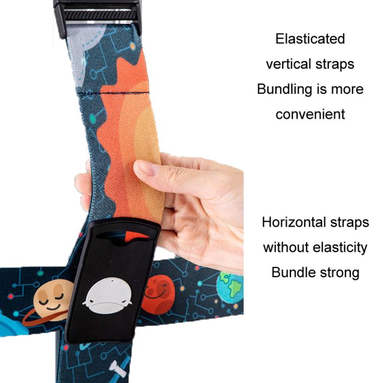 Luggage Cross Customs Lock Binding Strap, Color: Keep Out Blue (Ordinary)