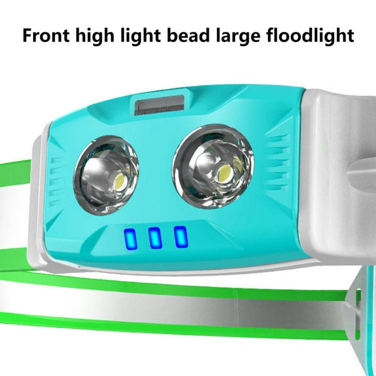 USB Rechargeable Running Light Strap Chest Light(Dark Blue)