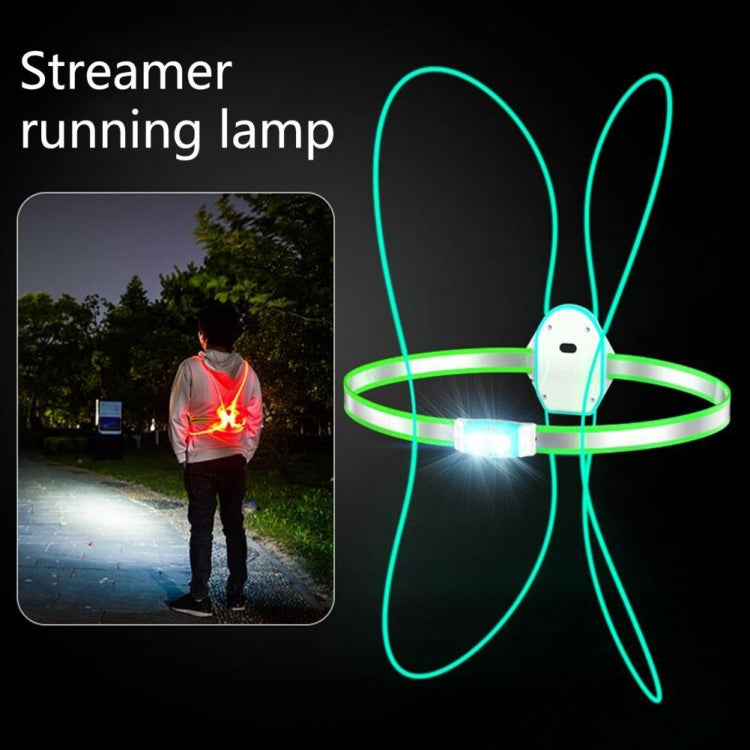 USB Rechargeable Running Light Strap Chest Light(Dark Blue)