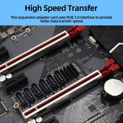 M2 M-EKY PCIE3.0 To SATA6G Transfer Expansion Card 6 Port Hard Disk Expansion Adapter Card(PH516)