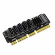 M.2NVME-PCIE X4 / X8 / X16 Rotor SATA5 Port Transfer Card JMB585 Chip - Card Adapter by PMC TechLife | Online Shopping South Africa | PMC TechLife | Buy Now Pay Later Mobicred