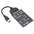 SATA 22PIN To MSATA Or M.2 NGFF SATA Card 2 In 1 SSD Converter Card With USB 3.0 Cable - Add-on Cards by PMC TechLife | Online Shopping South Africa | PMC TechLife | Buy Now Pay Later Mobicred