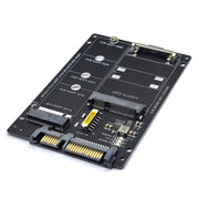 SATA 22PIN To MSATA Or M.2 NGFF SATA Card 2 In 1 SSD Converter Card Only Card