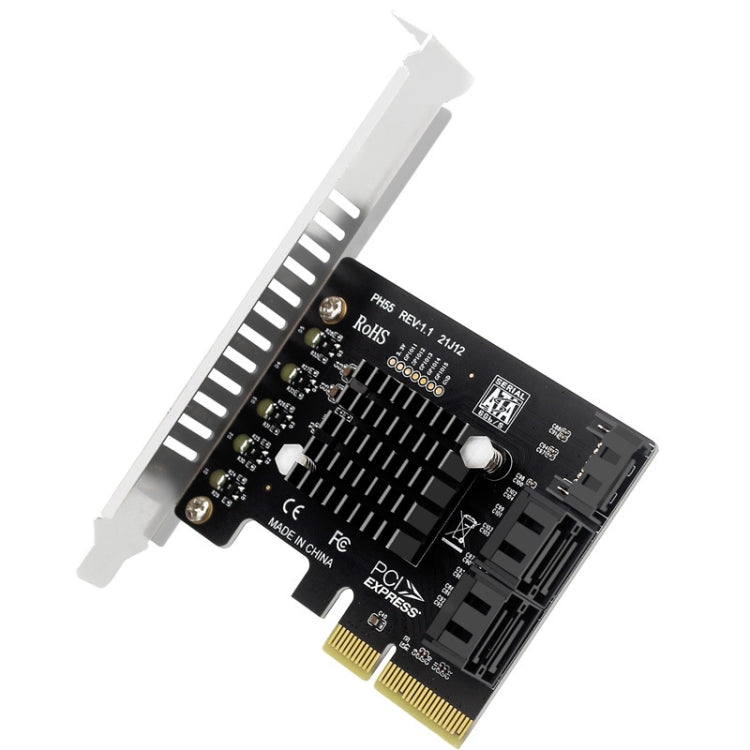 PCI-E To 5 SATA 3.0 Expansion Card(Full High Baffle)