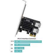 PCIE To PCI-E4 Port USB3.0 Expansion Card Graphics Card Extension(Half High Baffle)