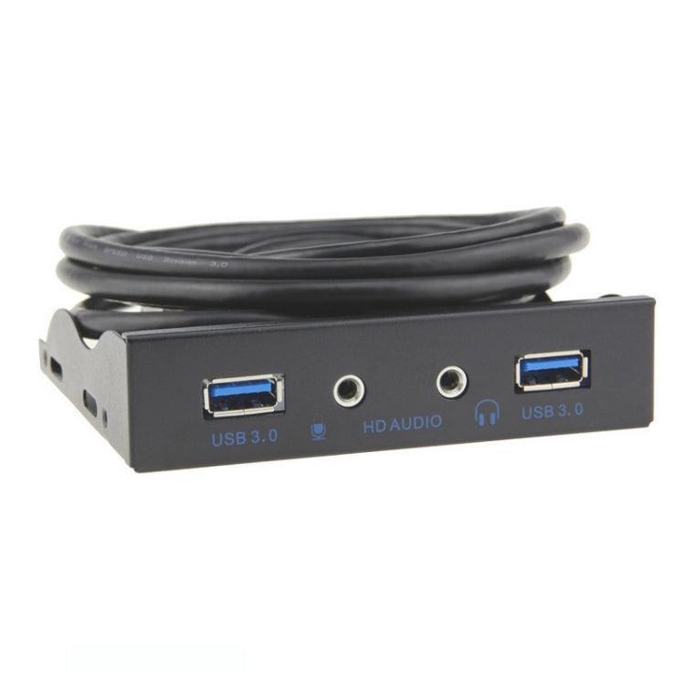 3.5-Inch  2 USB 3.0+HD AUDIO Port Desktop PC Floppy Drive Front Panel(Black)