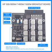 2200W To 6P Graphics Card Power Board For HP Server Power Supply(Black)