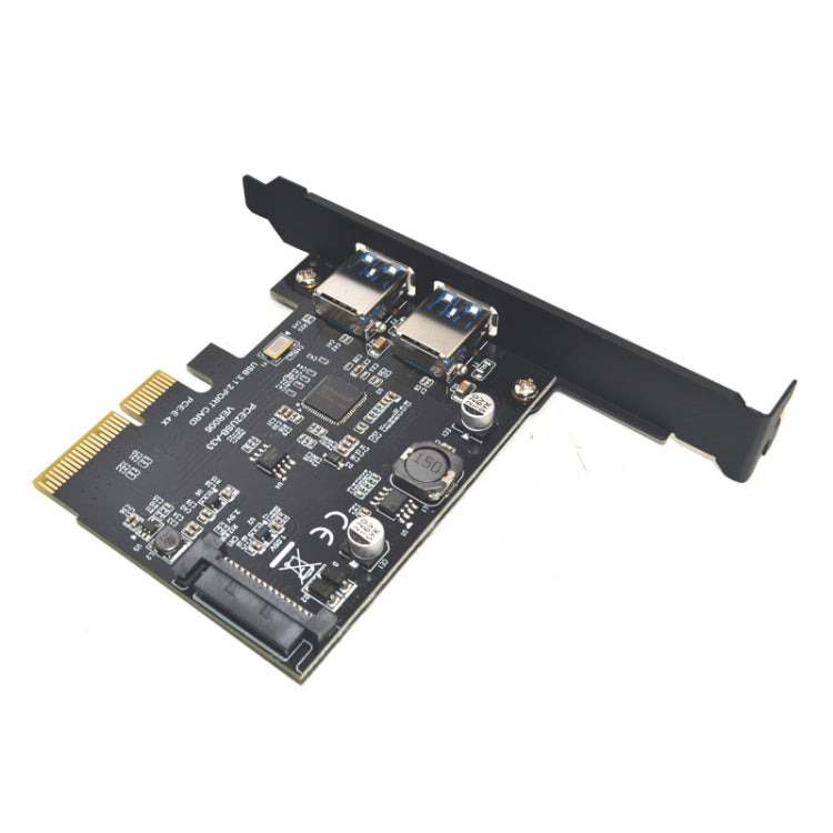 USB3.2 Expansion Card GEN2 Type-A Port ASMedia ASM3142 Transfer 10Gbps(Black)