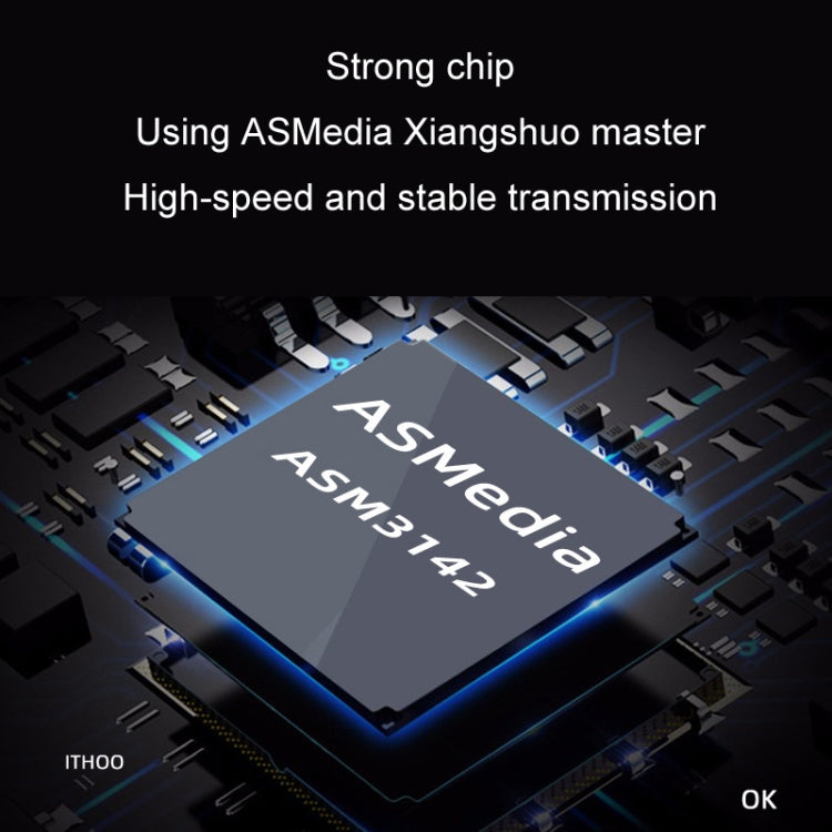 USB3.2 Expansion Card GEN2 Type-A Port ASMedia ASM3142 Transfer 10Gbps(Black)