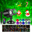 16 Cards EU Plug Not Easy To Fade Card Pattern 9W Double Cylinder Water Pattern Christmas Projection Light - Christmas Decoration Lamps by PMc TechLife | Online Shopping South Africa | PMc TechLife | Buy Now Pay Later Mobicred