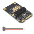 Mini PCI-E To USB3.2 GEN1 Front 19Pin 2 Ports Transfer Card Supports Half High S 4PIN Electric Point - Add-on Cards by PMC TechLife | Online Shopping South Africa | PMC TechLife | Buy Now Pay Later Mobicred