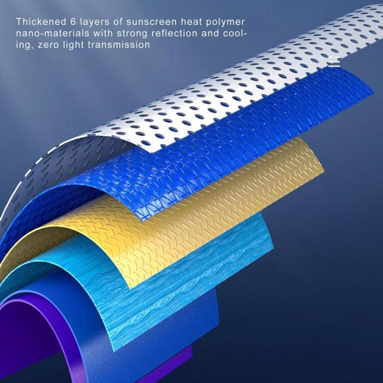 70-135cm+ 4 Mesh Side Curtain Car Front Windshield Retractable Sun Protection Sunshade Curtain