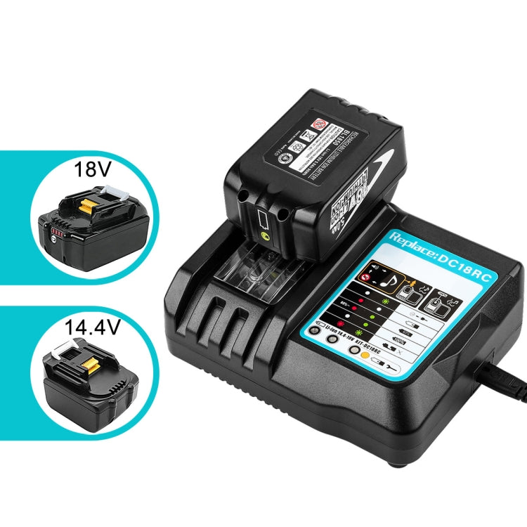 For Makit DC18RA / DC18RC 14.4V-18V Cordless Power Tool Battery Charger(US Plug)