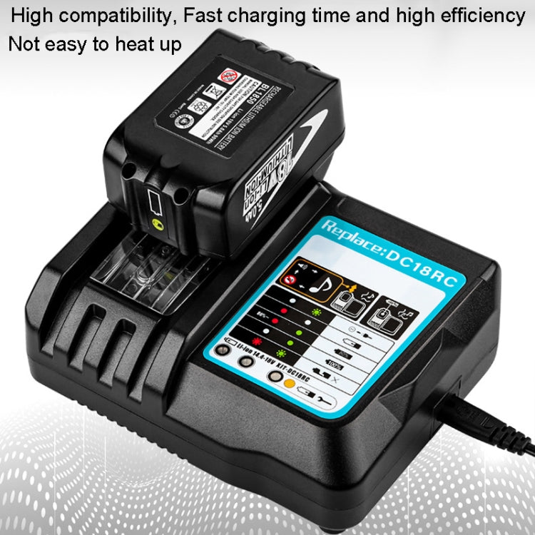 For Makit DC18RA / DC18RC 14.4V-18V Cordless Power Tool Battery Charger(EU Plug)