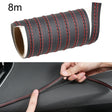 8m Car Center Console Interior Modification Leather Gap Strip(Black Red) - Car Interior Mouldings by PMC TechLife | Online Shopping South Africa | PMC TechLife | Buy Now Pay Later Mobicred