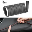 8m Car Center Console Interior Modification Leather Gap Strip(Black Beige) - Car Interior Mouldings by PMC TechLife | Online Shopping South Africa | PMC TechLife | Buy Now Pay Later Mobicred
