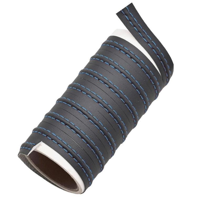 8m Car Center Console Interior Modification Leather Gap Strip(Black Blue)