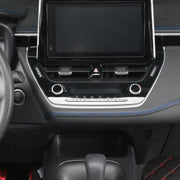 8m Car Center Console Interior Modification Leather Gap Strip(Black Red)