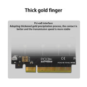 PCI-E X8 Double Disk Transfer Card NVME M.2 MKEY SSD RAID Array Expansion Adapter(PH45)