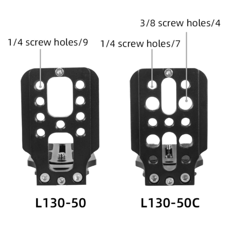 BEXIN  L130-50C Camera Quick Release Plate L-shaped Vertical Board