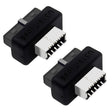 2pcs Mainboard USB3 19P/20P to TYPE-E Adapter Chassis Front TYPE-C/USB-C Plug Port(Black) - Cable & Adapters by PMC TechLife | Online Shopping South Africa | PMC TechLife | Buy Now Pay Later Mobicred