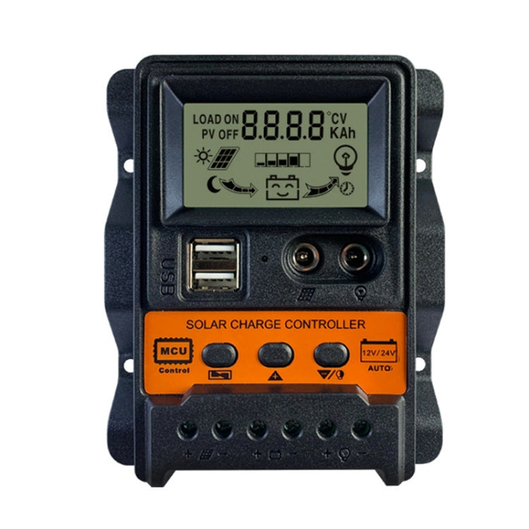 Dual DC Current 12V/24V Solar Controller LCD PWM Photovoltaic Power Generation Controller(30A)