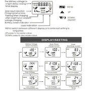 Dual DC Current 12V/24V Solar Controller LCD PWM Photovoltaic Power Generation Controller(20A)