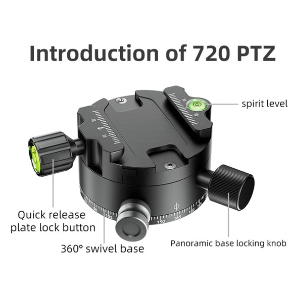 BEXIN  GH-720A Tripod Head  720 Degree Rotating Panorama Head