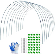Garden Arch Greenhouse Hoops Rustproof Steel Tunnel Hoop Frame Plant Support, Speci: M  4 Rods 12 Arches