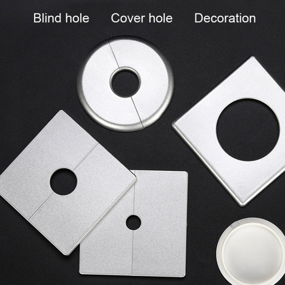 Square Air Conditioning Hole Decoration Cover Wall Hole Plug, Style: 9cm Gold
