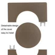 Square Air Conditioning Hole Decoration Cover Wall Hole Plug, Style: 9cm Gold