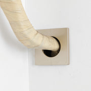 Square Air Conditioning Hole Decoration Cover Wall Hole Plug, Style: 9cm Gold