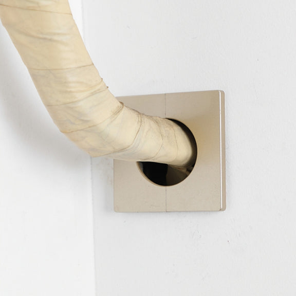 Square Air Conditioning Hole Decoration Cover Wall Hole Plug, Style: 9cm Gold